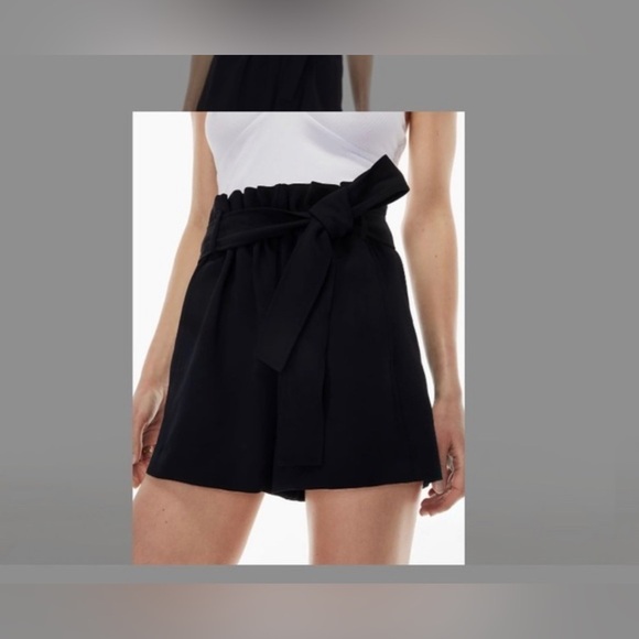 ARITIZIA Wilfred Georgette Black Short Size XS - Picture 1 of 8